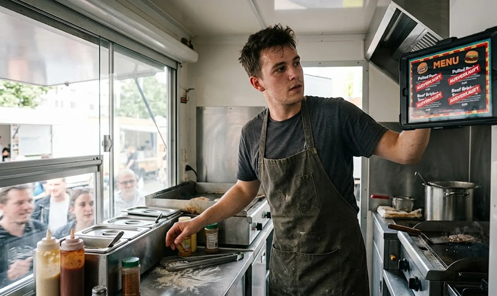 Mobile Kassensystem für Streetfood und Foodtruck am Tablet